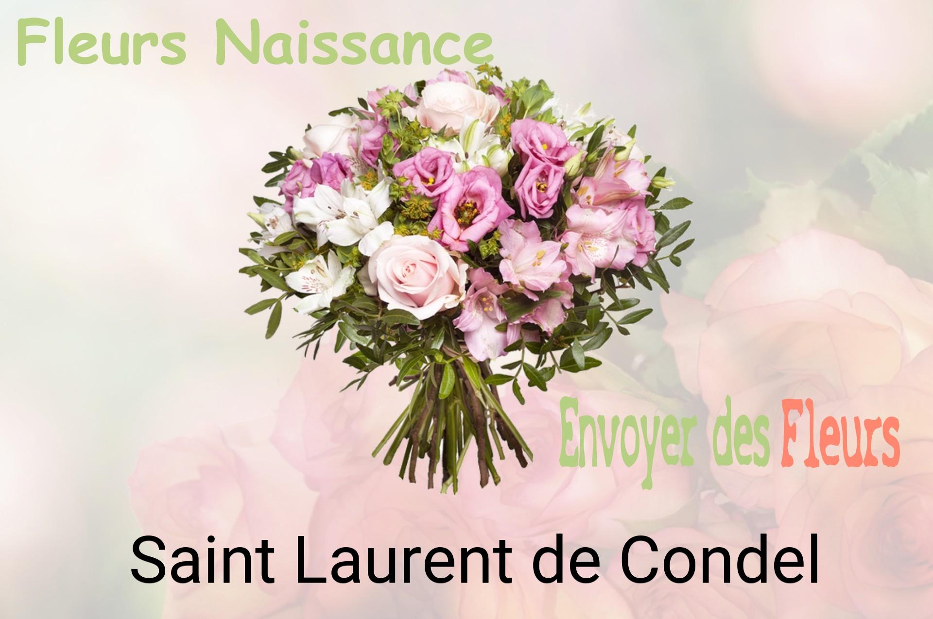 Bouquet de fleurs de naissance livré à Saint-Laurent-de-Condel